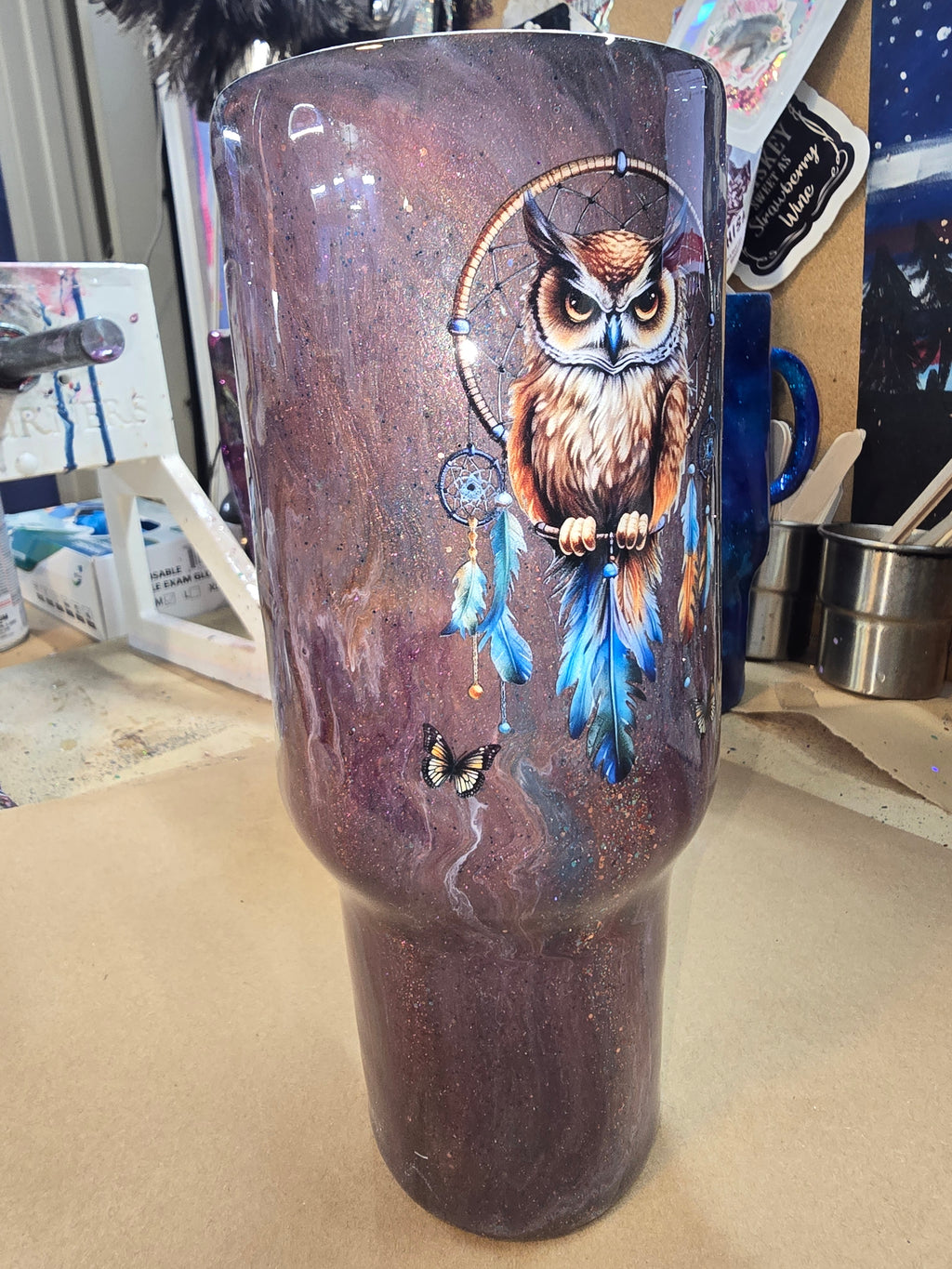 40oz owl tumbler.