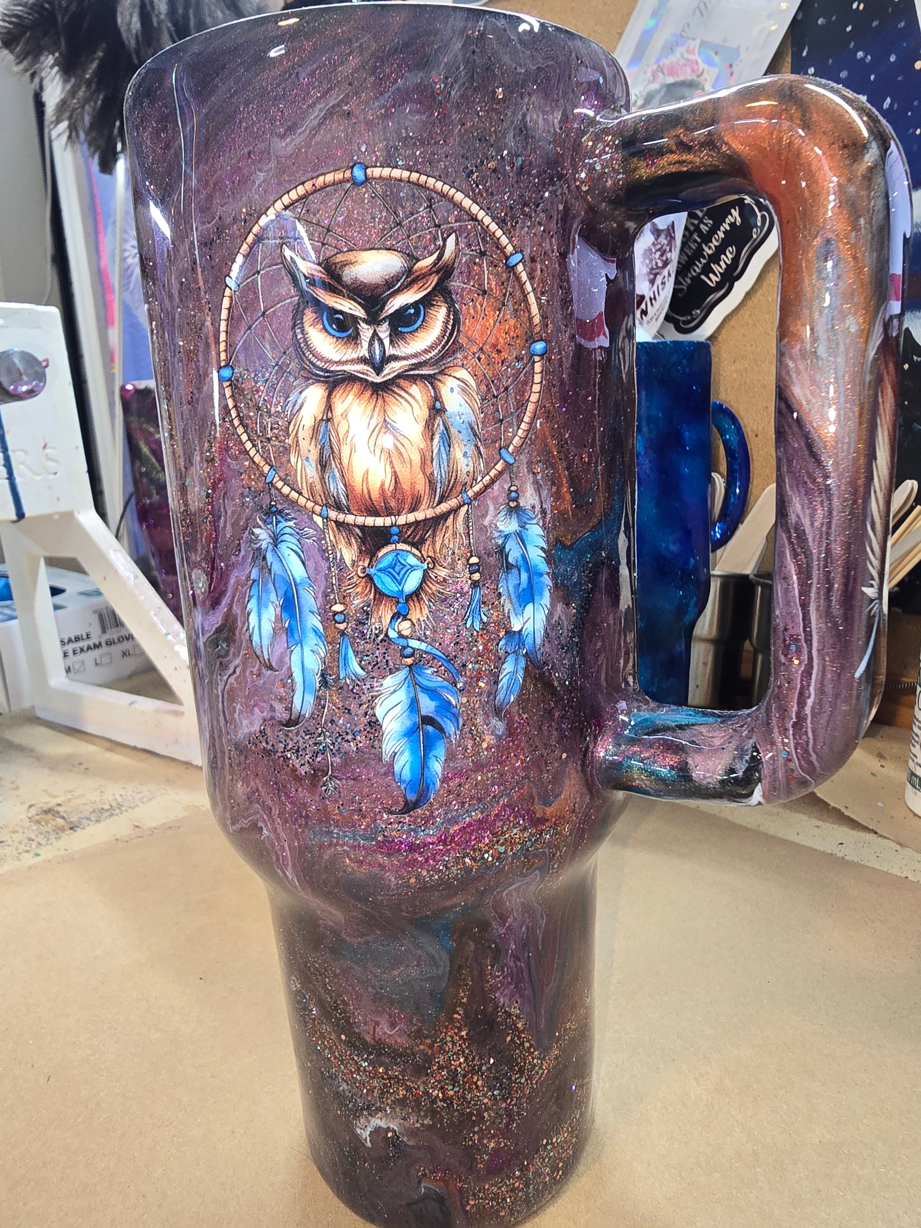 40oz owl tumbler.